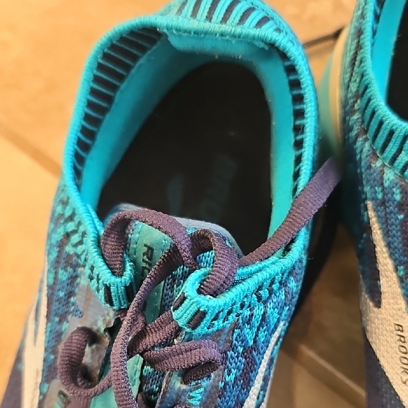 Brooks Navy and Aqua Running sneakers, Brooks DNA AMP RICOCHET - Picture 9 of 11
